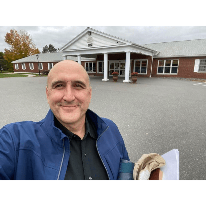 Pastor Chris at Hibbard Nursing Home